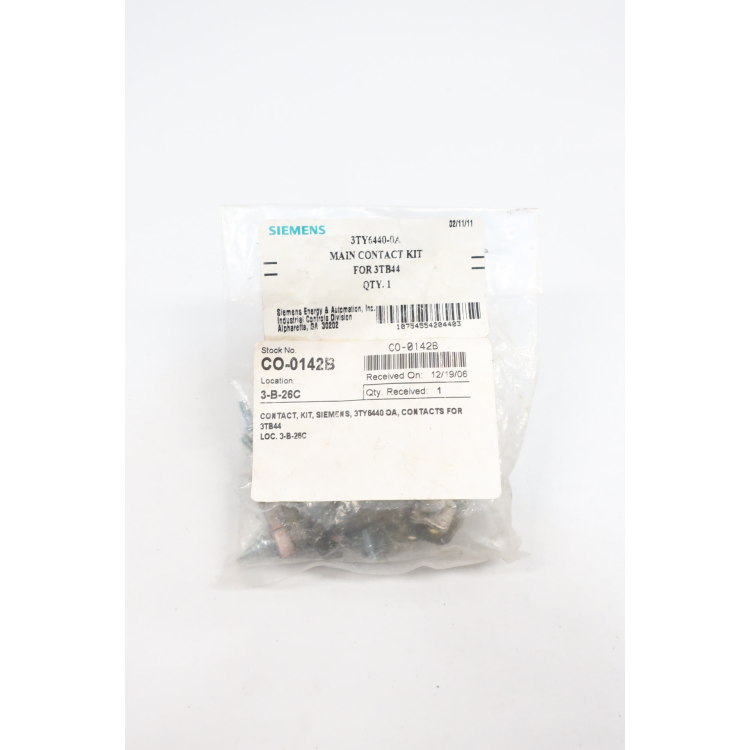 Siemens 3TY6440-0A Main Contact Kit