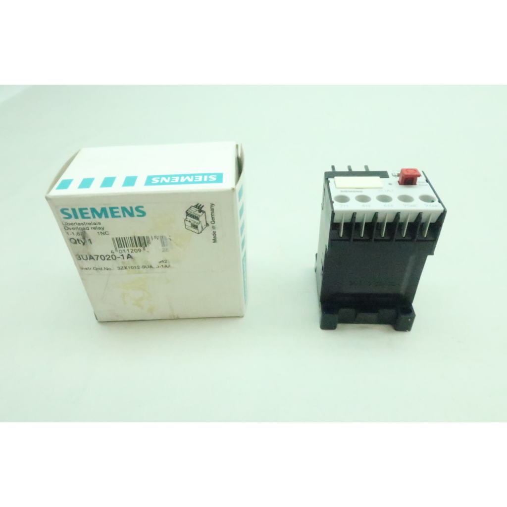 Siemens 3UA7020-1A Overload Relay 1-1.6a Amp