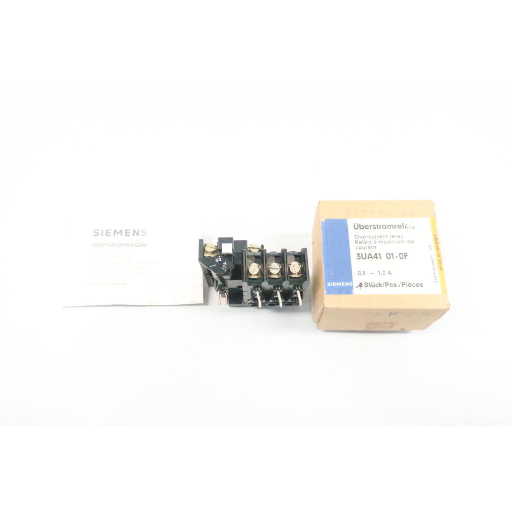Siemens 3UA4101-0F Overload Relay 600v-ac 0.8-1.2a Amp