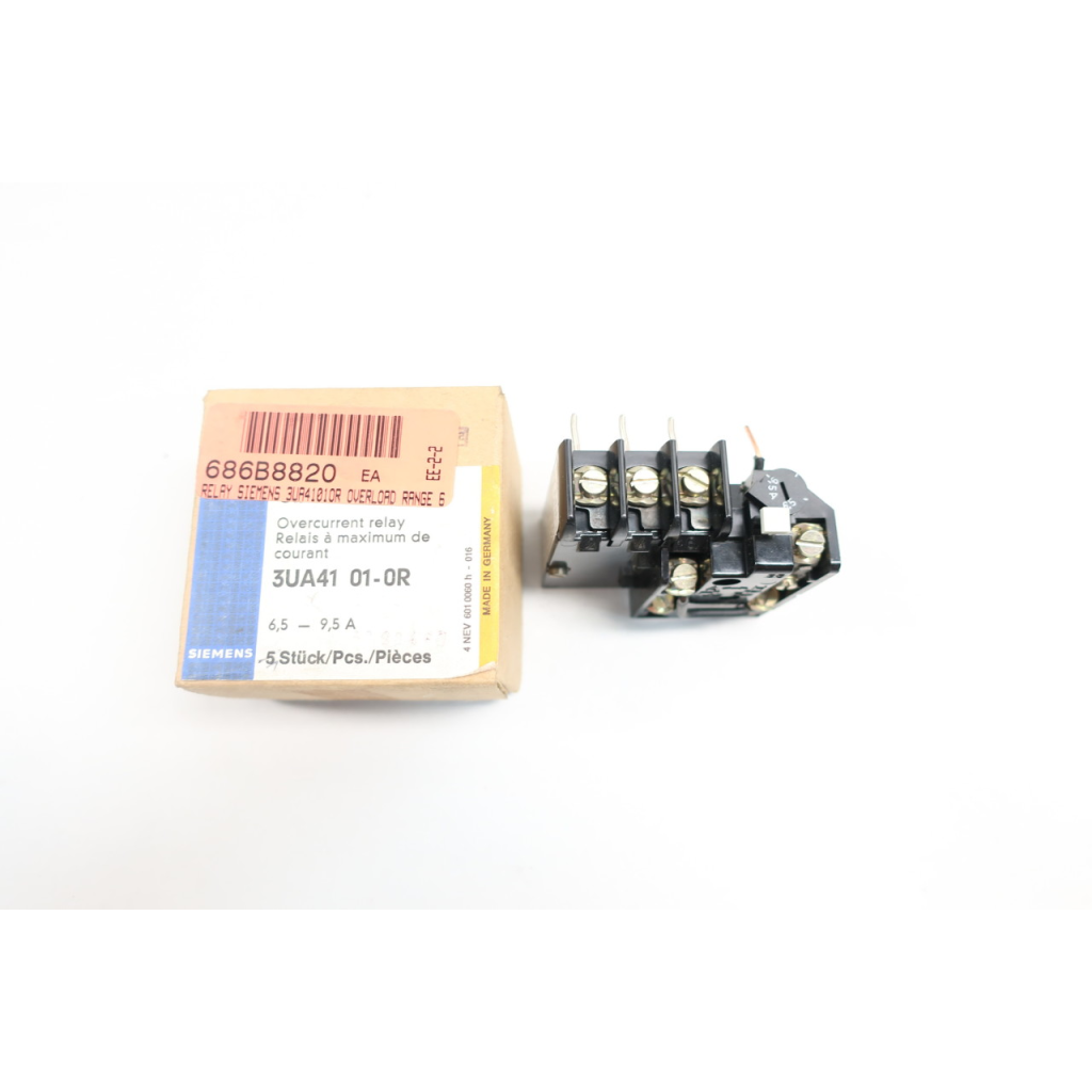 Siemens 3UA41 01-0R 6.5-9.5a Overload Relay