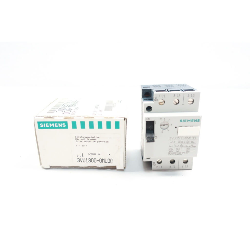 Siemens 3VU1300-0ML00 Sigut Manual Starter 6-10a Amp 18hp