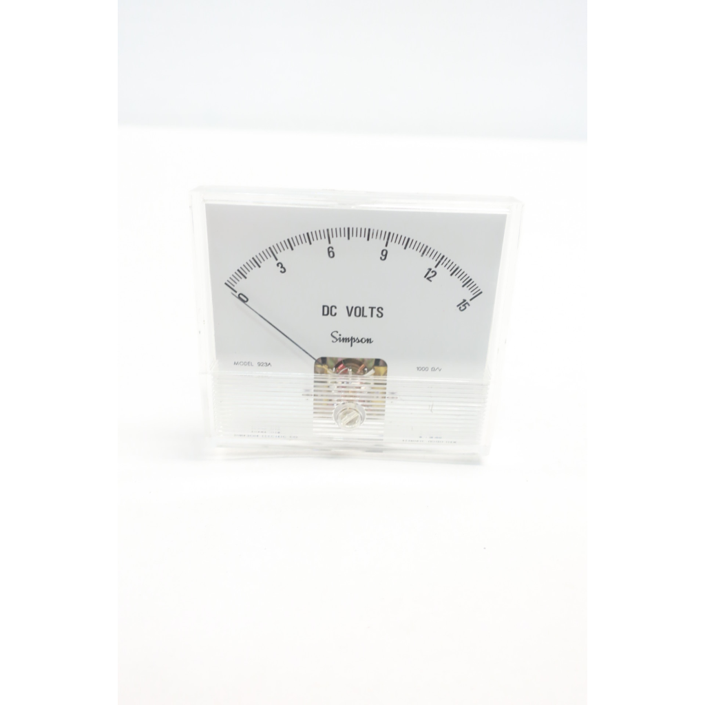 Simpson 923A Voltmeter 0-15v-dc