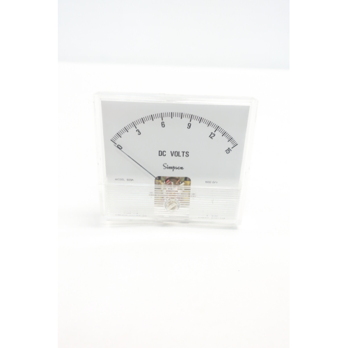 Simpson 923A Voltmeter 0-15v-dc
