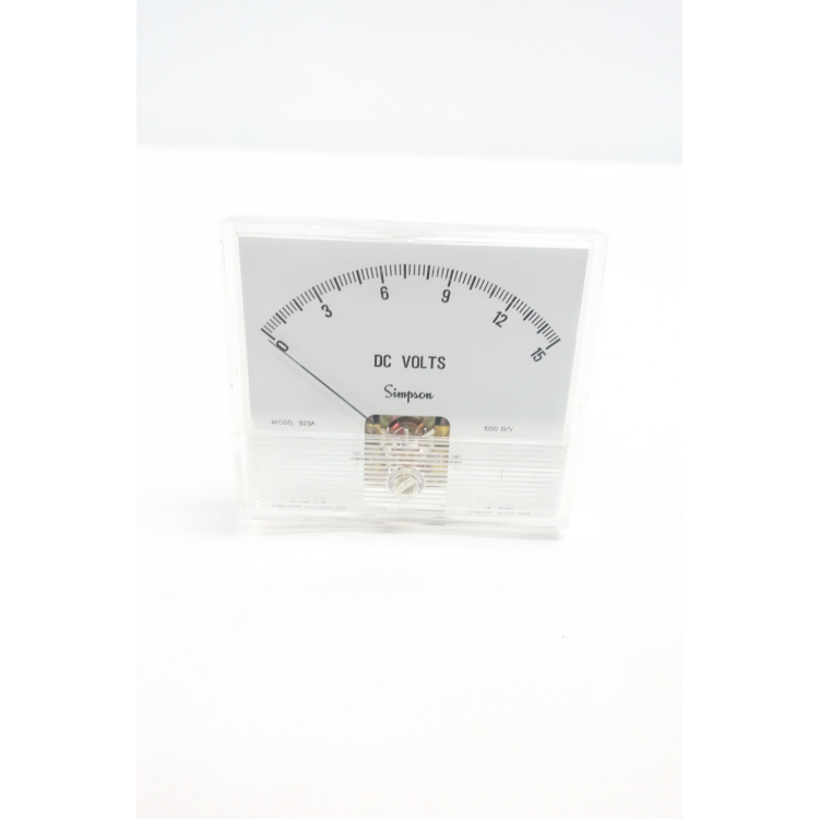 Simpson 923A Voltmeter 0-15v-dc