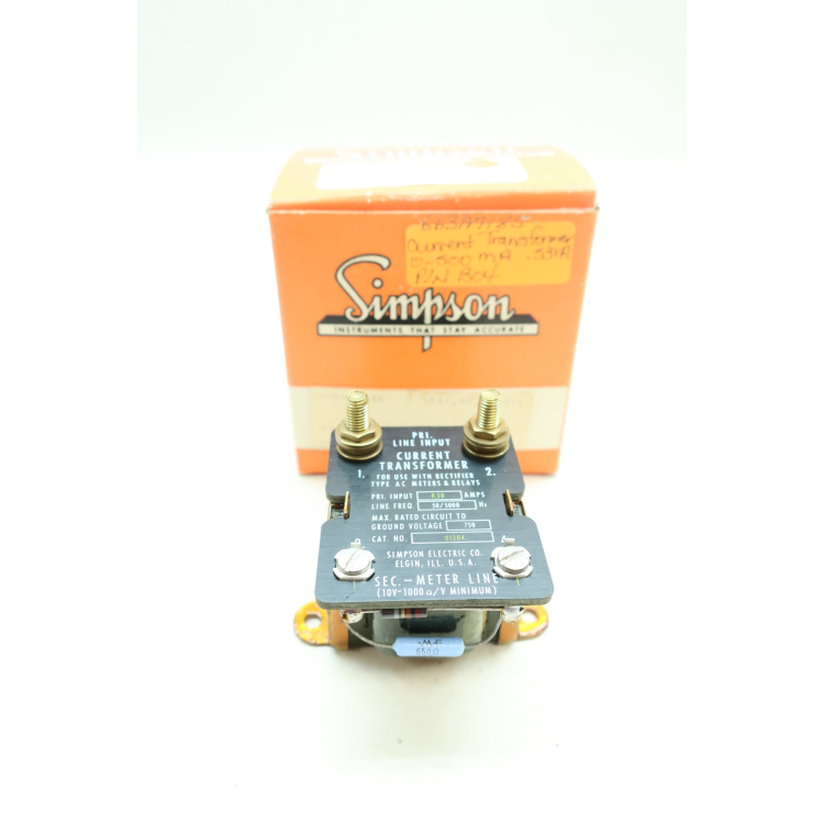 Simpson 01304 Current Transformer 50/5000hz 0.5a