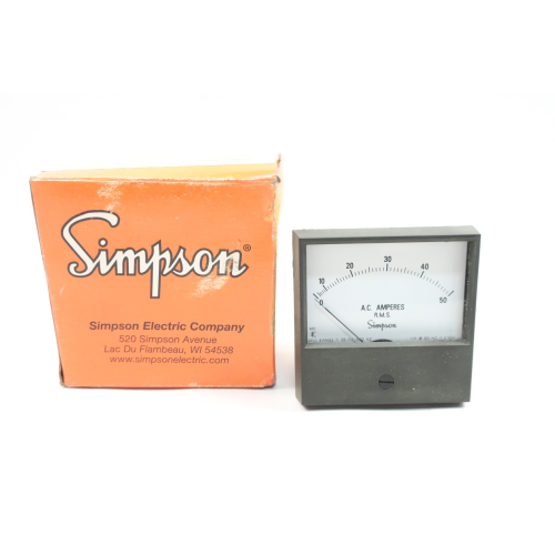 Simpson 2153MD Ammeter 0-50a