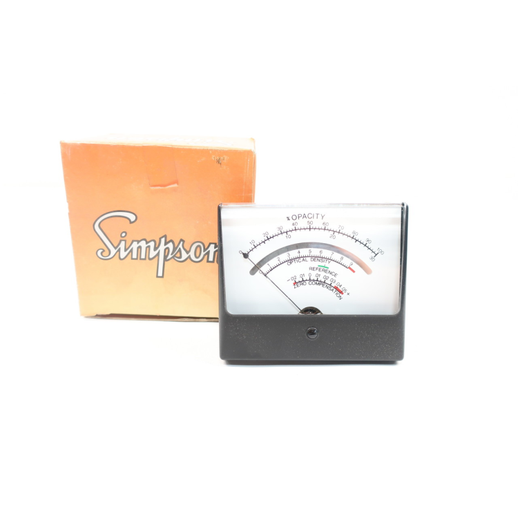 Simpson 1329 Opacity Panel Meter 4-1/2in