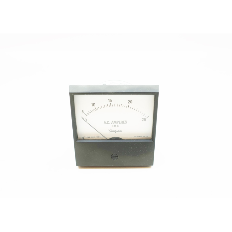 Simpson 17702 0-25a Amp Ac Ammeter