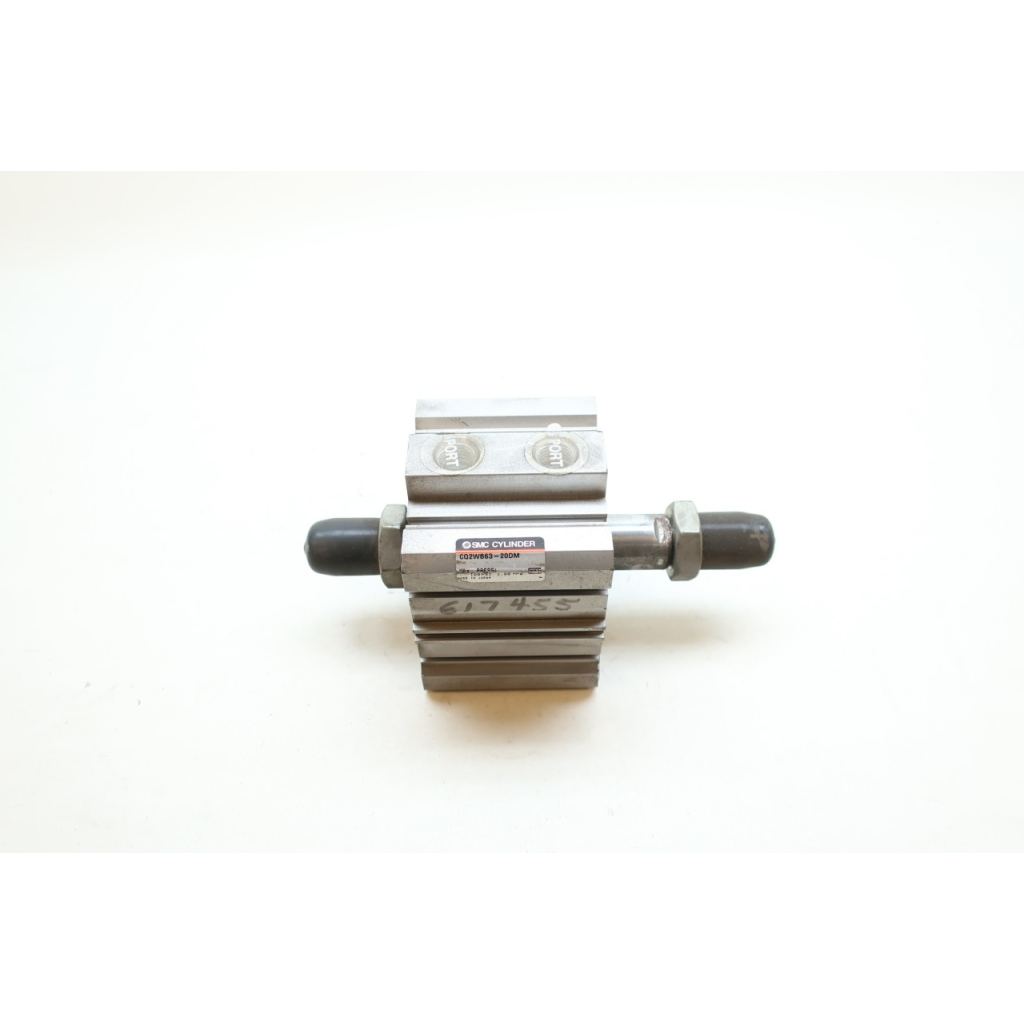 Smc CQ2WB63-20DM Double Acting Pneumatic Cylinder 63mm 20mm 1/4in Npt 145psi