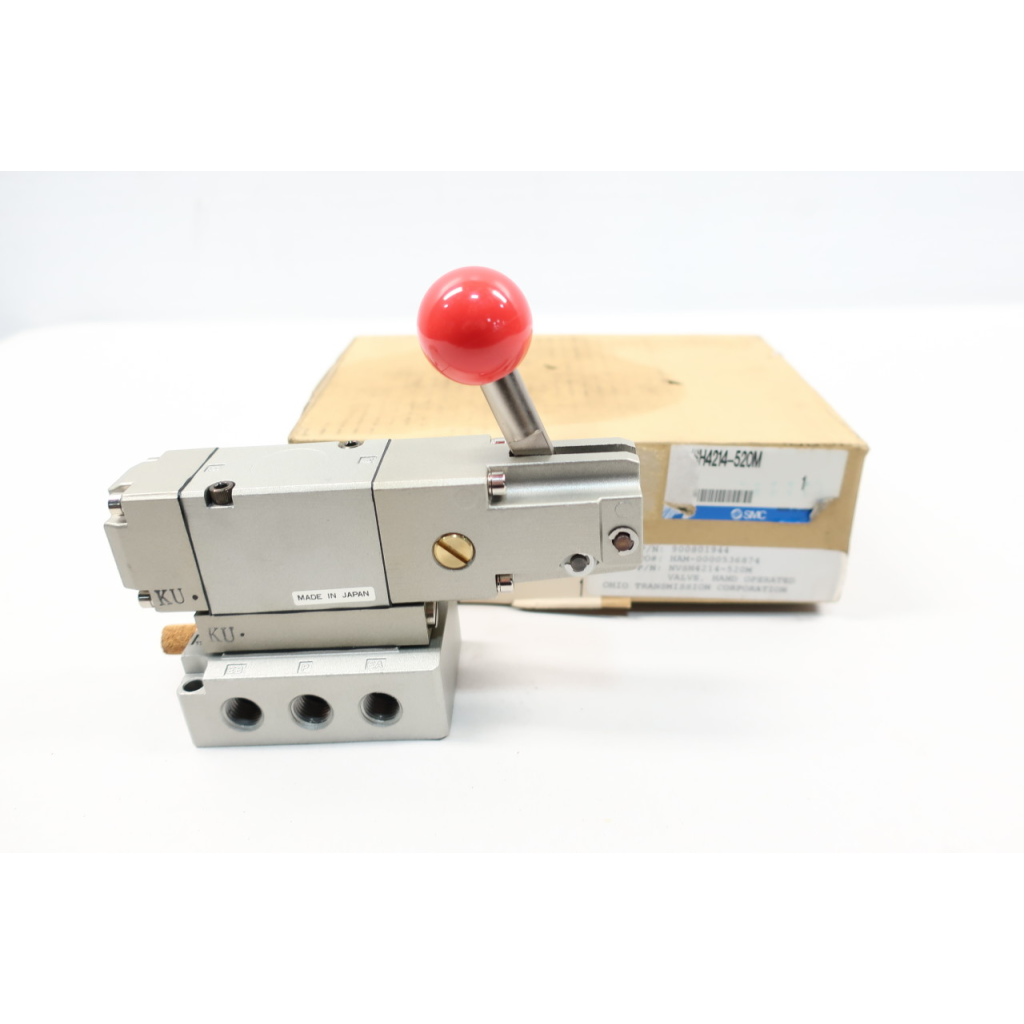Smc NVSH4214-520M Hand Solenoid Valve 1/4in Npt
