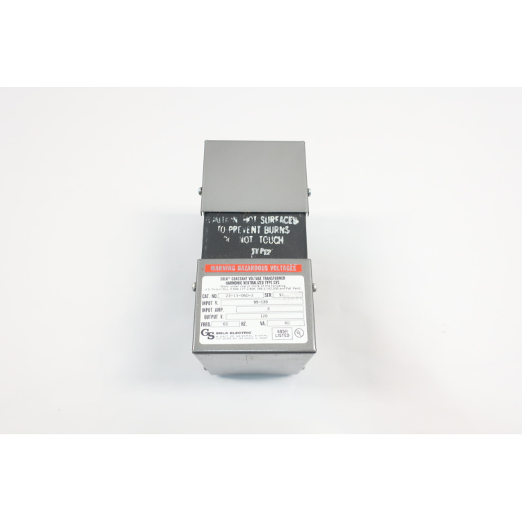 Sola 23-13-060-2 Constant Voltage Transformer 60va 95-130v-ac 120v-ac