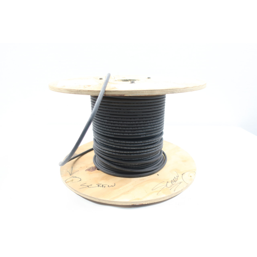 Southwire 54424429 3BALU-0601-02 Rhh/ls Telcoflex Black Wire 1c 6awg 100ft 600v