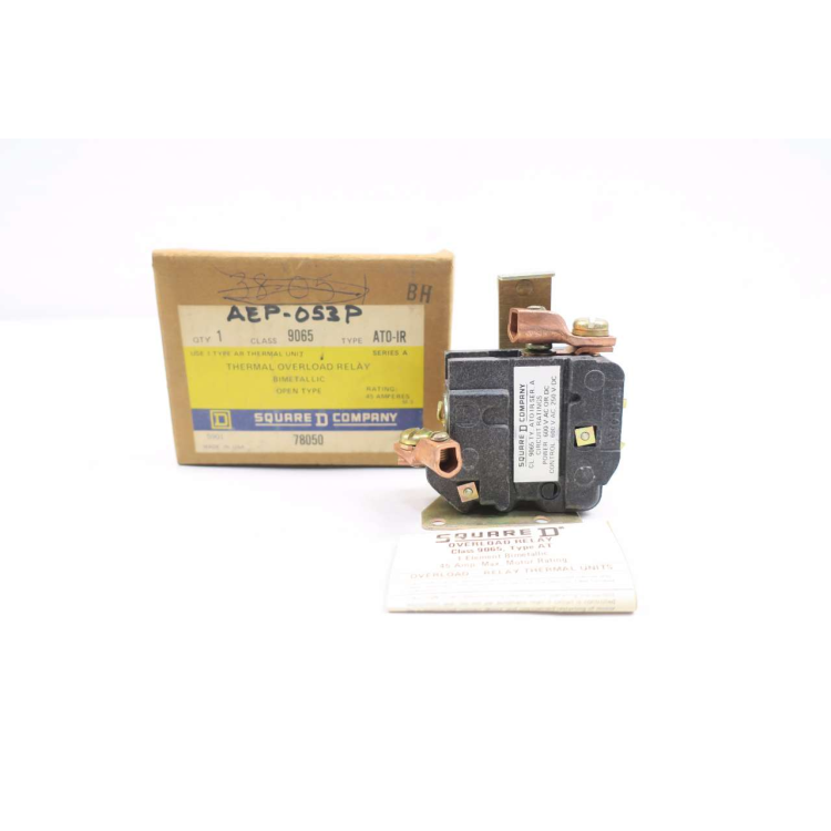 Square D 9065 ATO-IR Thermal Overload Relay 45a Amp 600v-ac