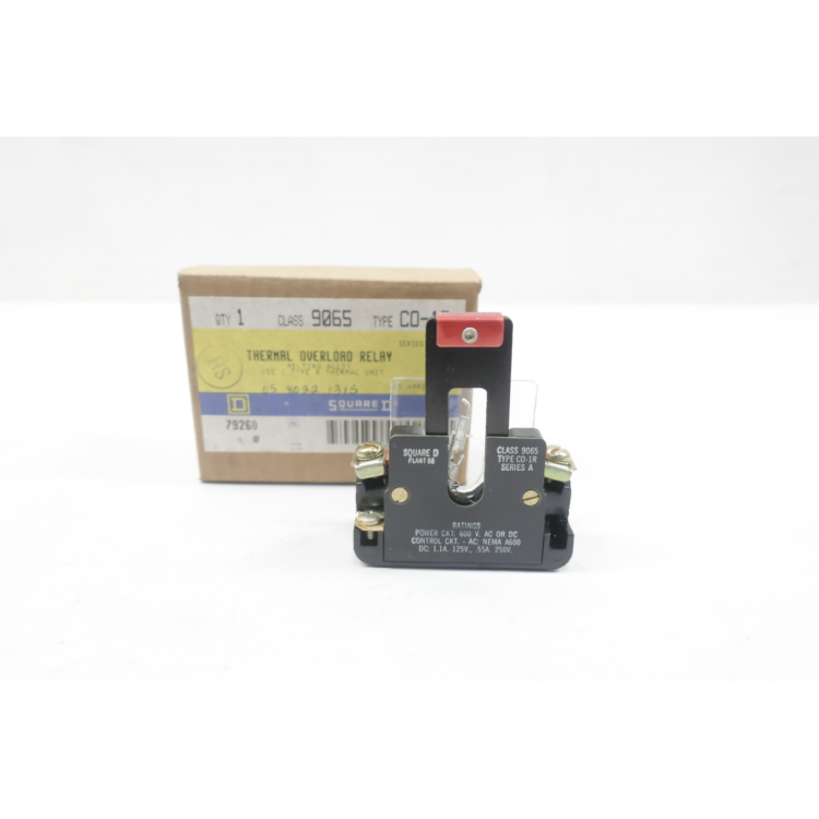 Square D 9065 C0-1R Thermal Overload Relay Ser A 25a Amp