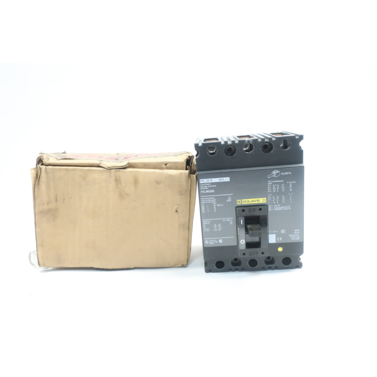 Square D FHL36020G Molded Case Circuit Breaker 3p 20a Amp 600v-ac 250v-dc