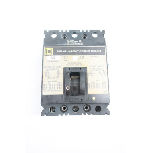 Square D FHL36070 Molded Case Circuit Breaker 3p 70a Amp 600v-ac