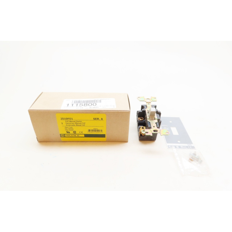 Square D 2510FO1 Fhp 1hp Manual Motor Starter
