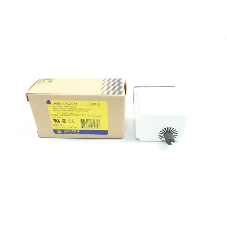 Square D JCK-22V14 Solid State Time Relay 0.3-30sec 120/240v-ac Ser C