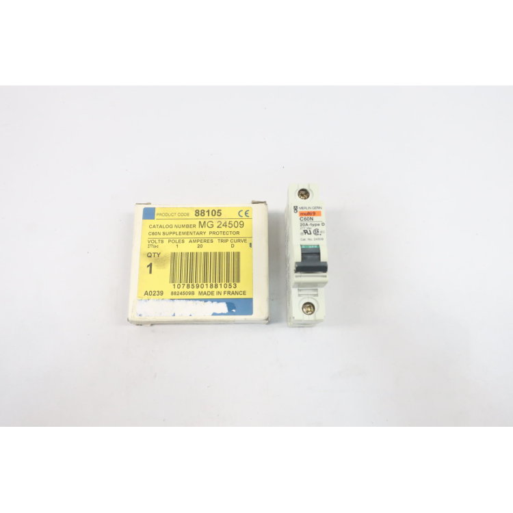 Square D MG 24509 Miniature Circuit Breaker 1p 20a 277v-ac