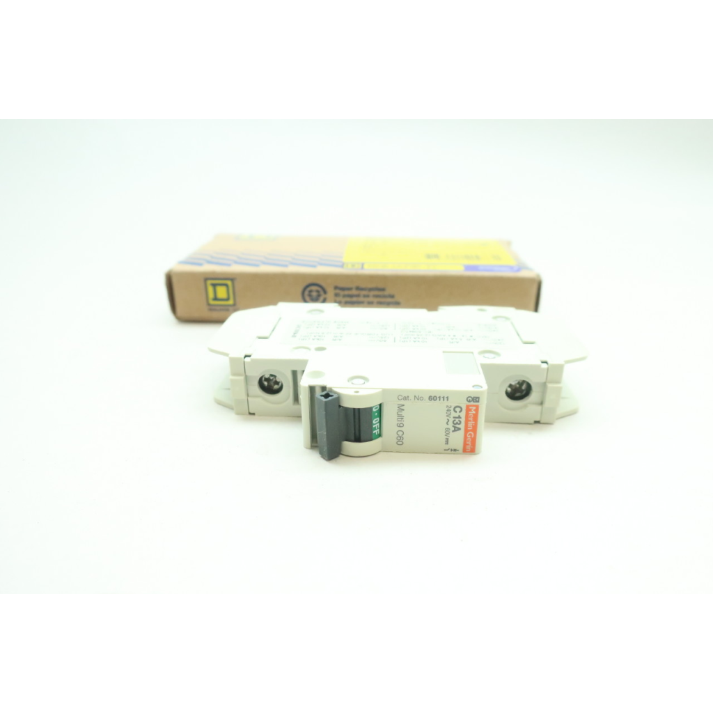 Square D 60111 Multi9 C60 Miniature Circuit Breaker 1p 13a Amp 240v-ac