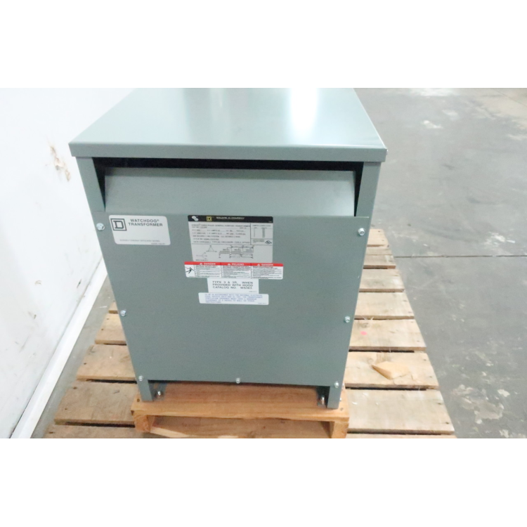 Square D 15T3HF Voltage Transformer 3ph 15kva 480v-ac 208/120v-ac