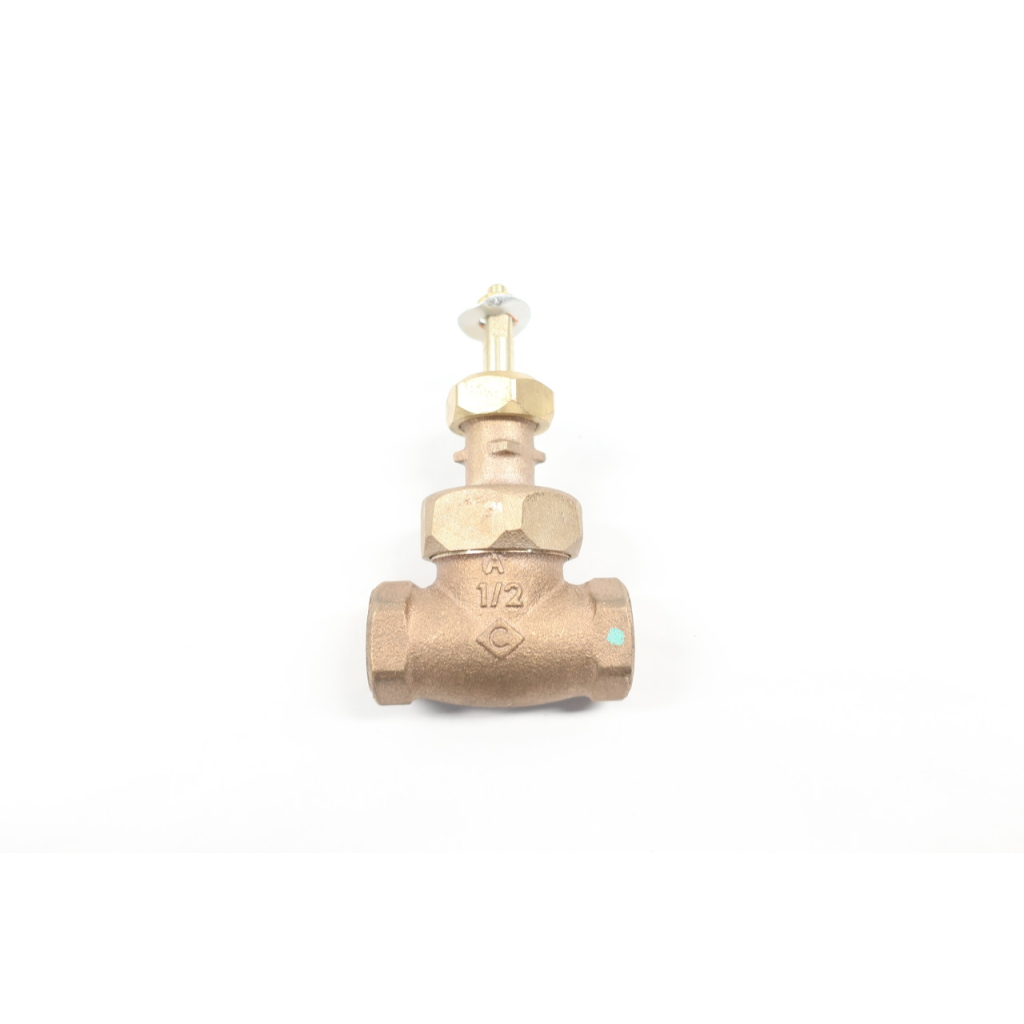 Stockham B-22T Bronze Threaded Globe Valve 150 1/2in Npt