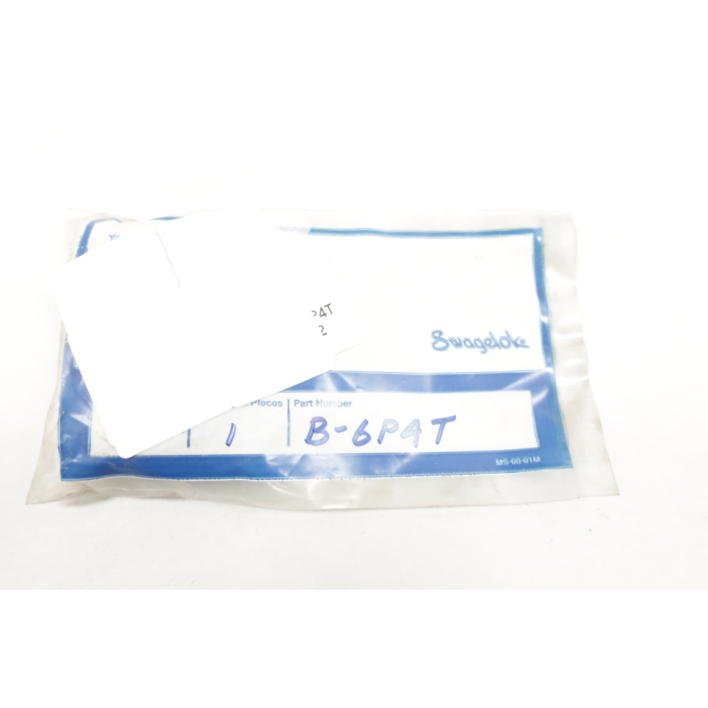 Swagelok B-6P4T Manual Brass Plug Valve 3/8in Tube