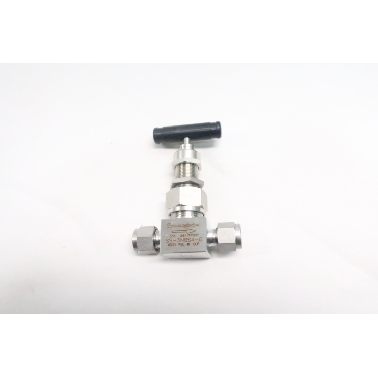 Swagelok SS-3NBS4-G Manual Stainless Needle Valve 6000psi 1/4in Tube