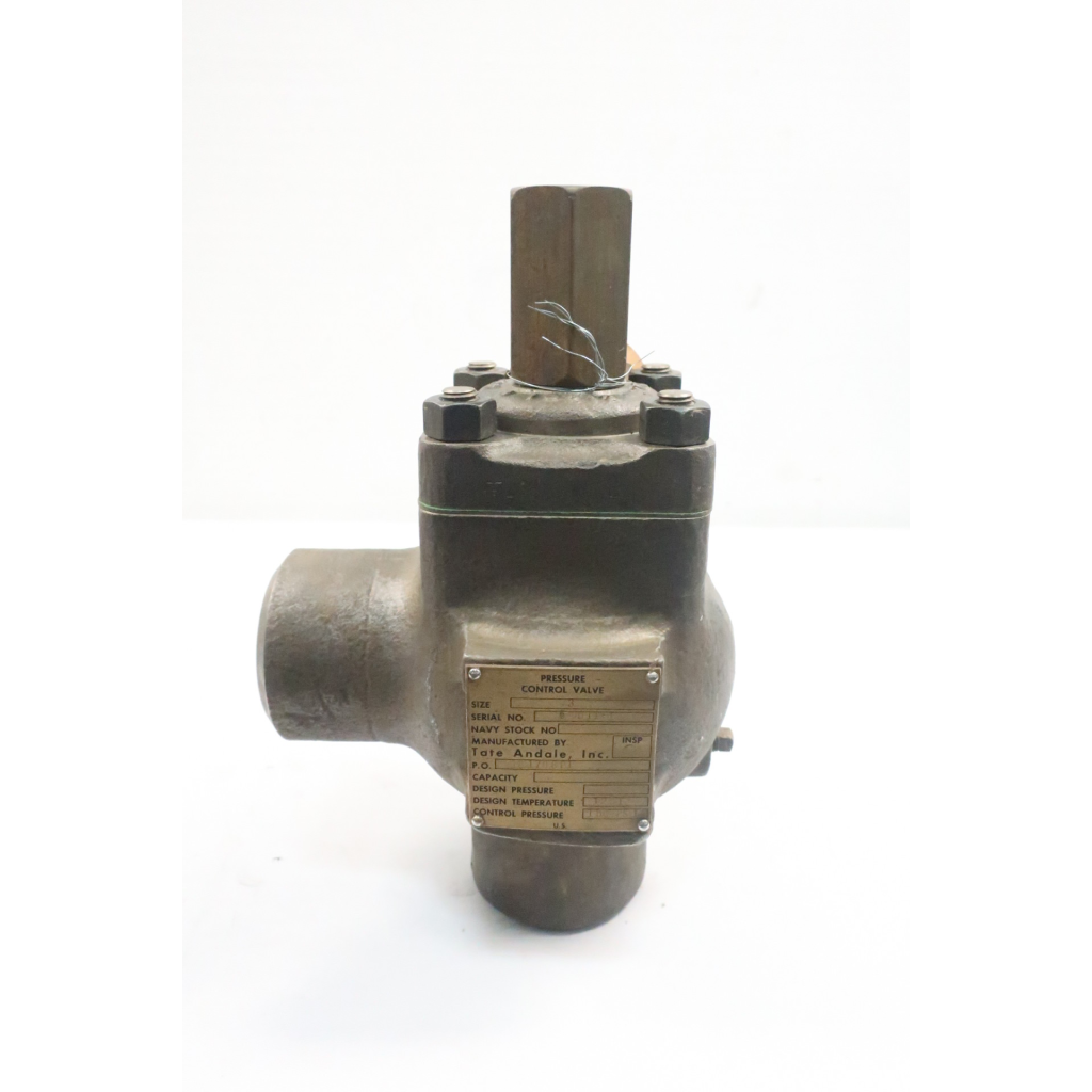 Tate Andale Pressure Control Valve Steel Butt Weld 3in