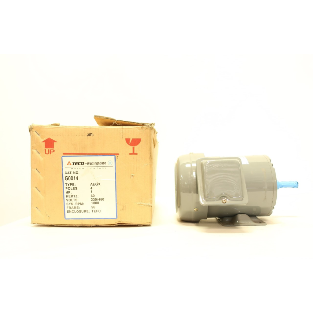 Teco Westinghouse G0014 Ac Motor Type-aega 56 3ph 1hp 1740rpm 230/460v-ac