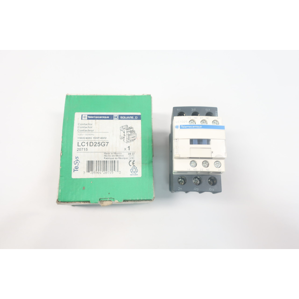 Telemecanique LC1D25G7 Ac Contactor 120v-ac 40a Amp 15hp