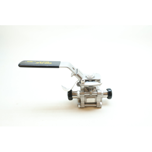 Top Line 77 Ball Valve Manual Stainless Tri-clamp Sanitary 3/4in Top Line 77 Ball Valve Manual Stainless Tri-clamp Sanitary 3/4in