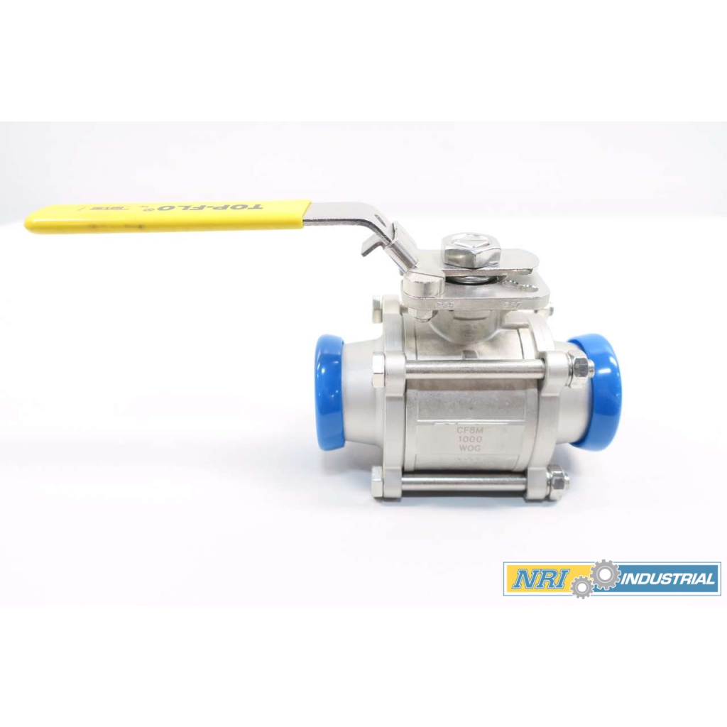 Top Line TF4 Top-flo 1000wog 2 In Stainless Tri-clamp Ball Valve