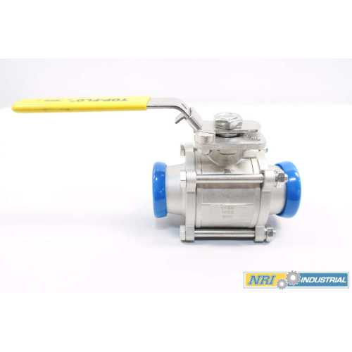 Top Line TF4 Top-flo 1000wog 2 In Stainless Tri-clamp Ball Valve