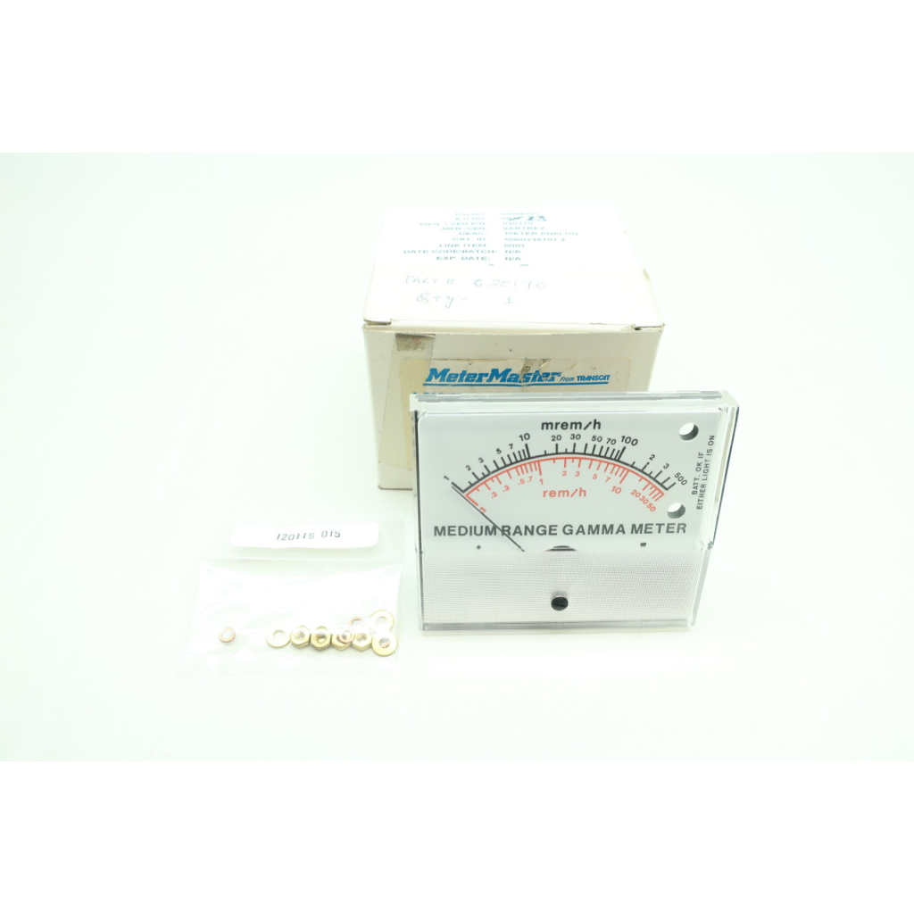 Transcat 020170 Medium Range Gamma Meter 1-500mrem/h
