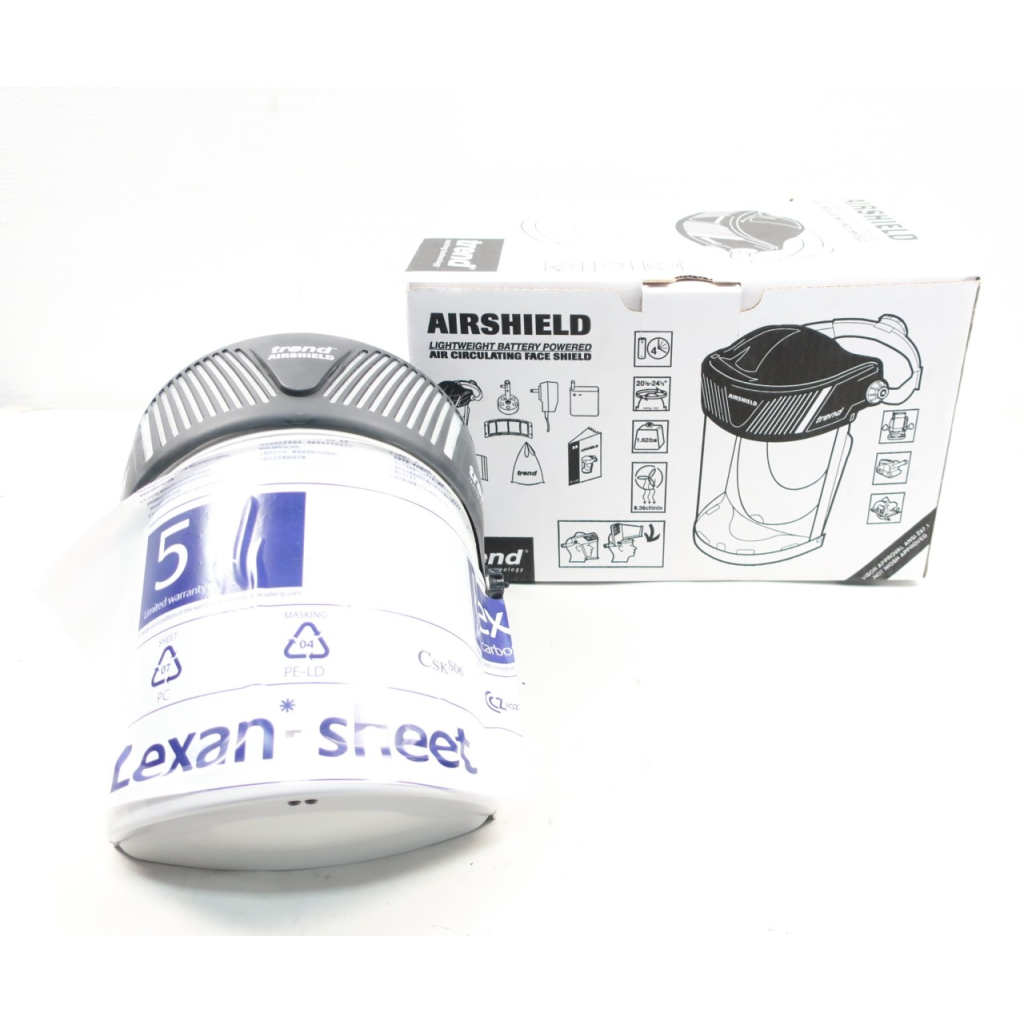 Trend Airshield Lightweight Battery Powered Air Circulating Face Shield