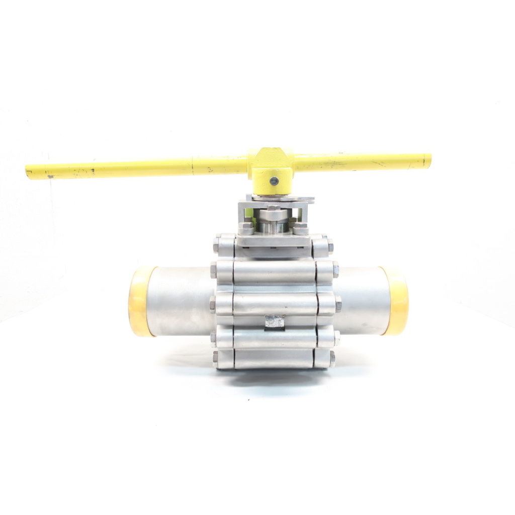 Triad TFM-1600 Flowserve Manual Stainless Butt Weld 4in Ball Valve