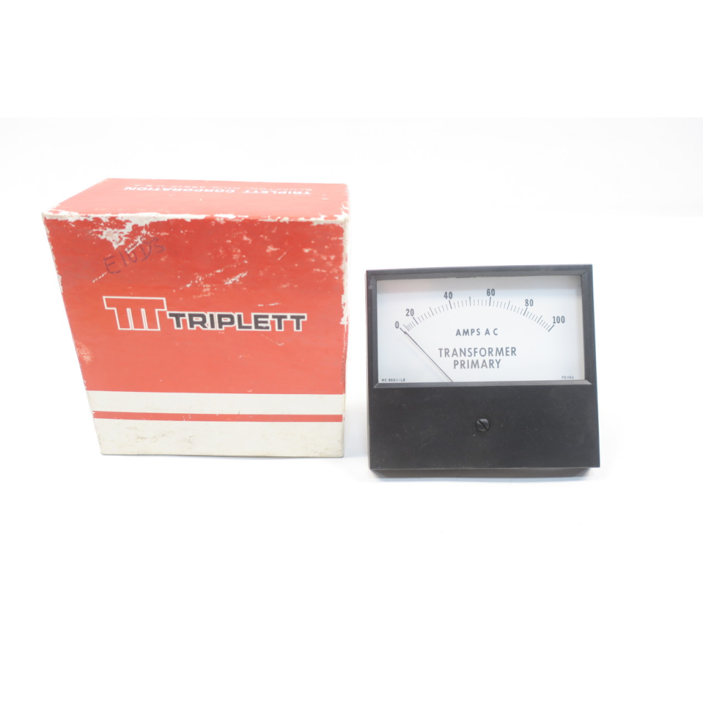 Triplett 430GL Panel Meter 0-100amps Ac Transformer Primary