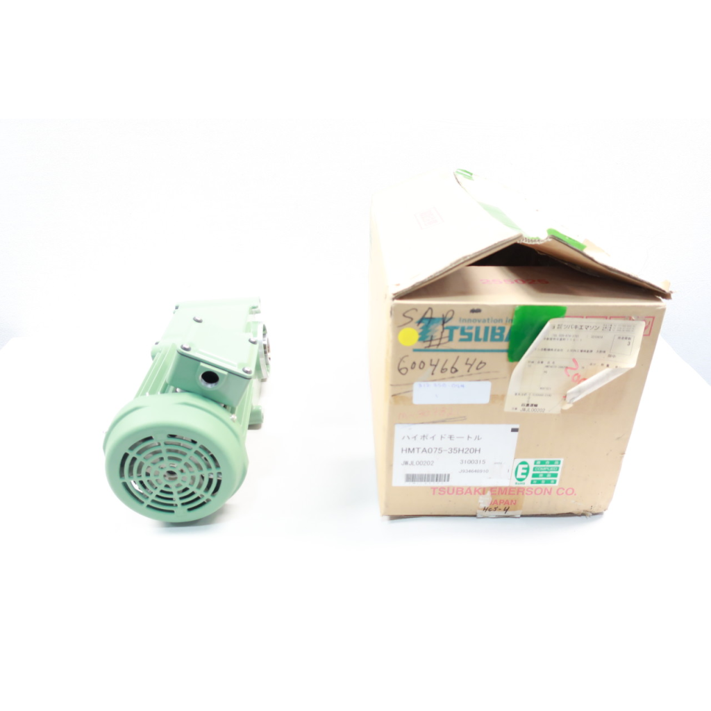 Tsubaki HMTA075-35H20H Gearmotor 3ph 0.75kw 35mm 200/220v-ac