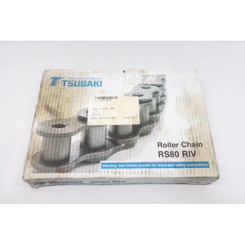 Tsubaki RS60 RIV Single Roller Chain 10ft 3/4in Tsubaki RS60 RIV Single Roller Chain 10ft 3/4in