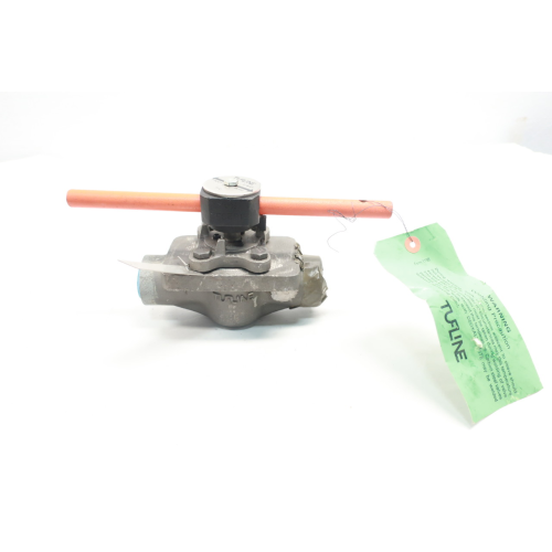 Tufline 0366 Manual Steel Socket Weld Plug Valve 1in 150
