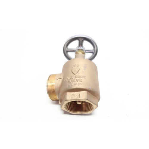U25 Fire Hose Valve Manual Bronze Threaded 2-1/2in Npt