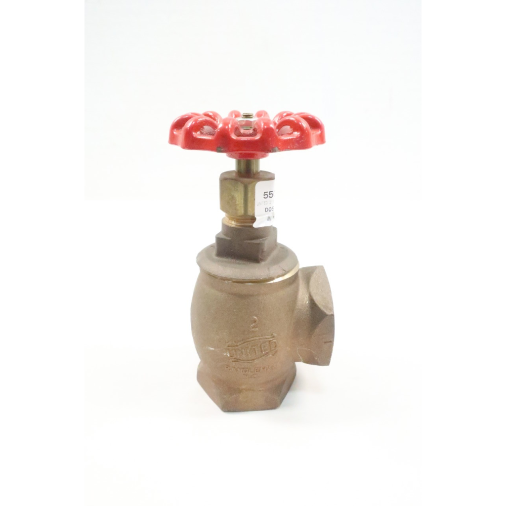 United Randleman Manual Bronze Angle Globe Valve 2in Npt