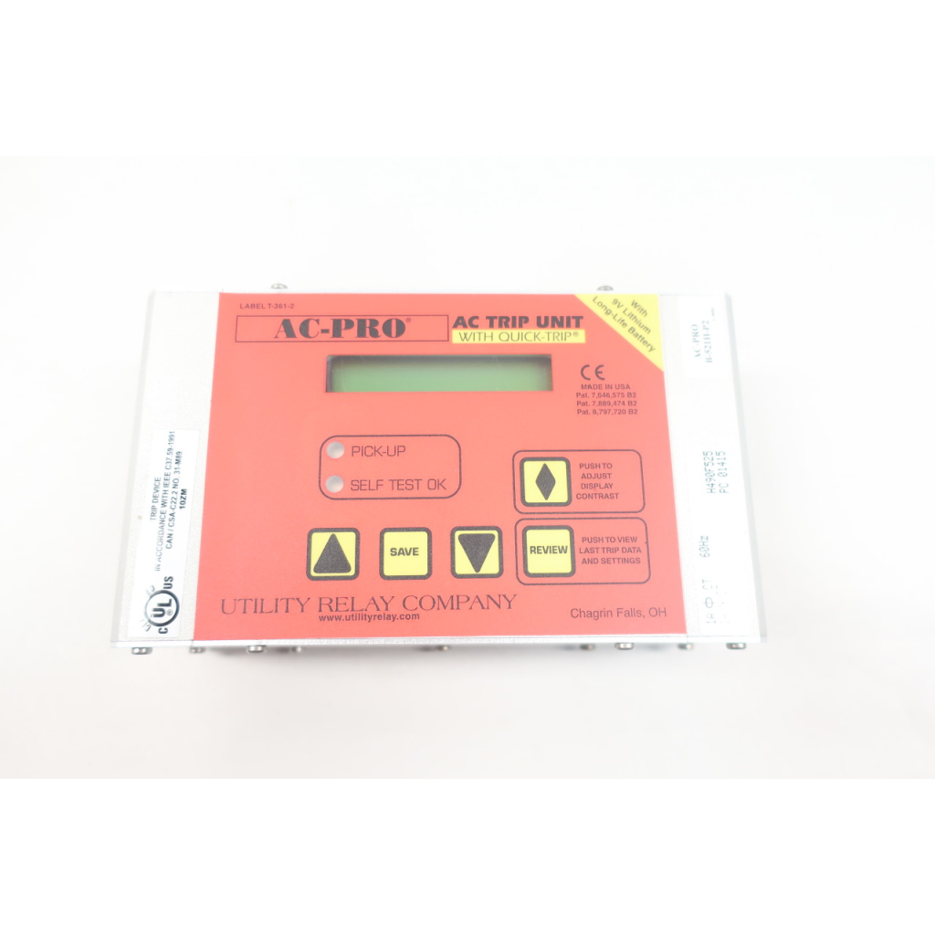 Utility Relay Company B-521H-P2 Ac-pro Trip Unit