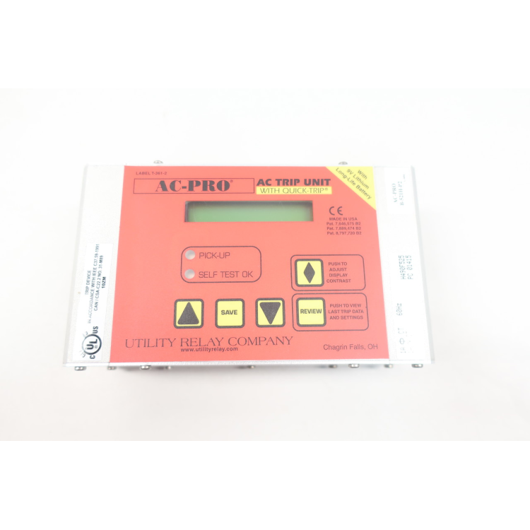 Utility Relay Company B-521H-P2 Ac-pro Trip Unit