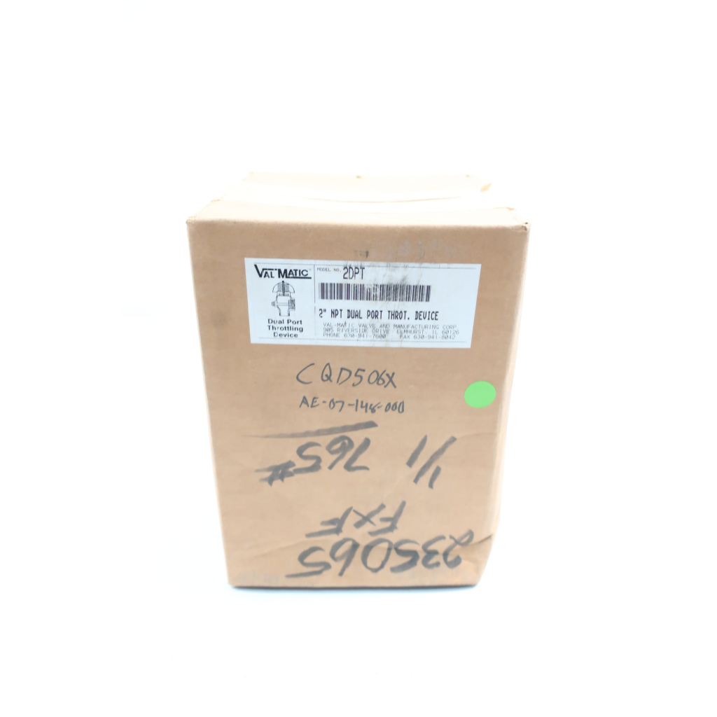 Val-matic 2DPT Dual Port Throttling Device 2in Npt