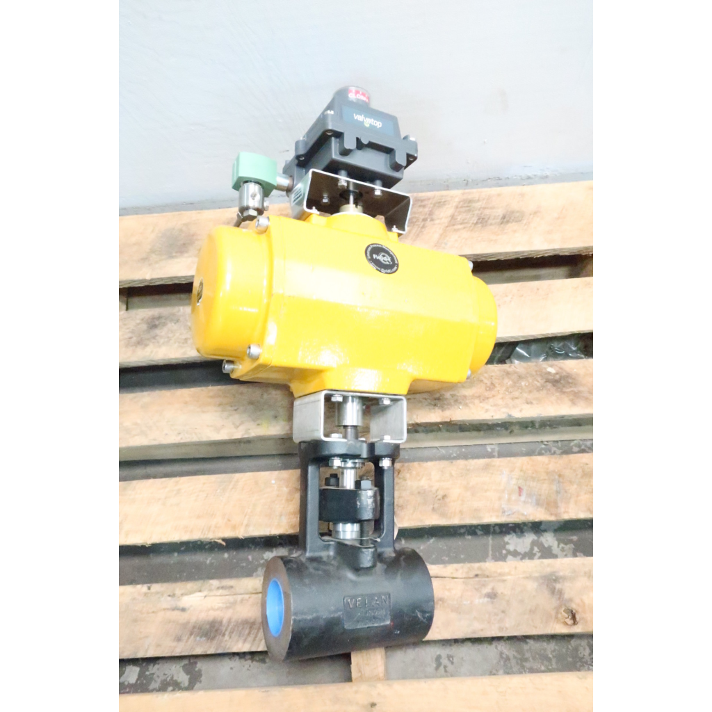 Velan 82Q02-FRBA Pneumatic 100 Steel Socket Weld Ball Valve 2in