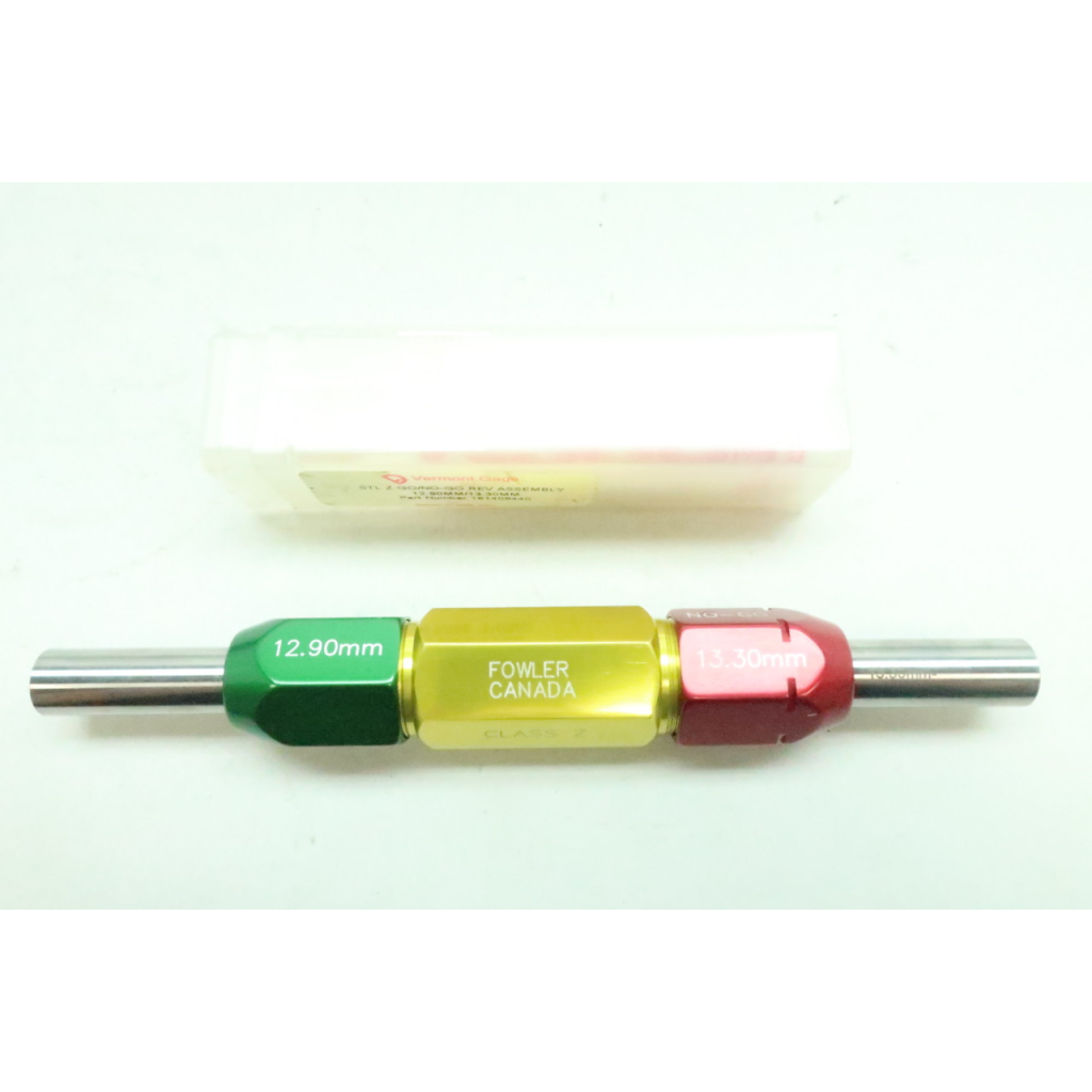Vermont Gage Fowler Go/no Go Gage 12.90mm/13.30mm