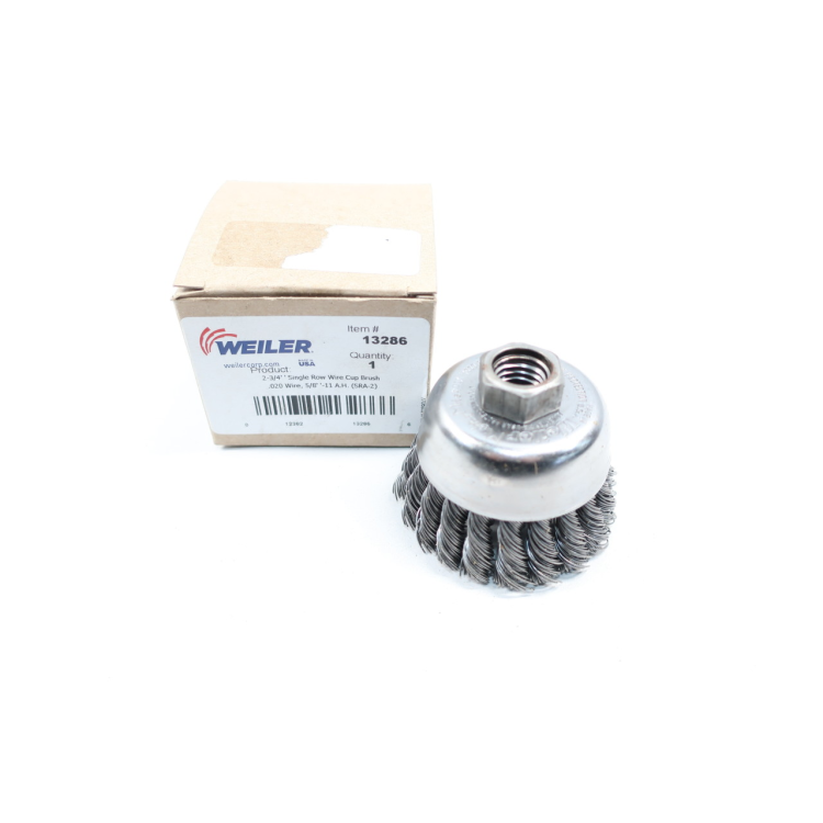 Weiler 13286 2-3/4in Single Row Wire Cup Brush