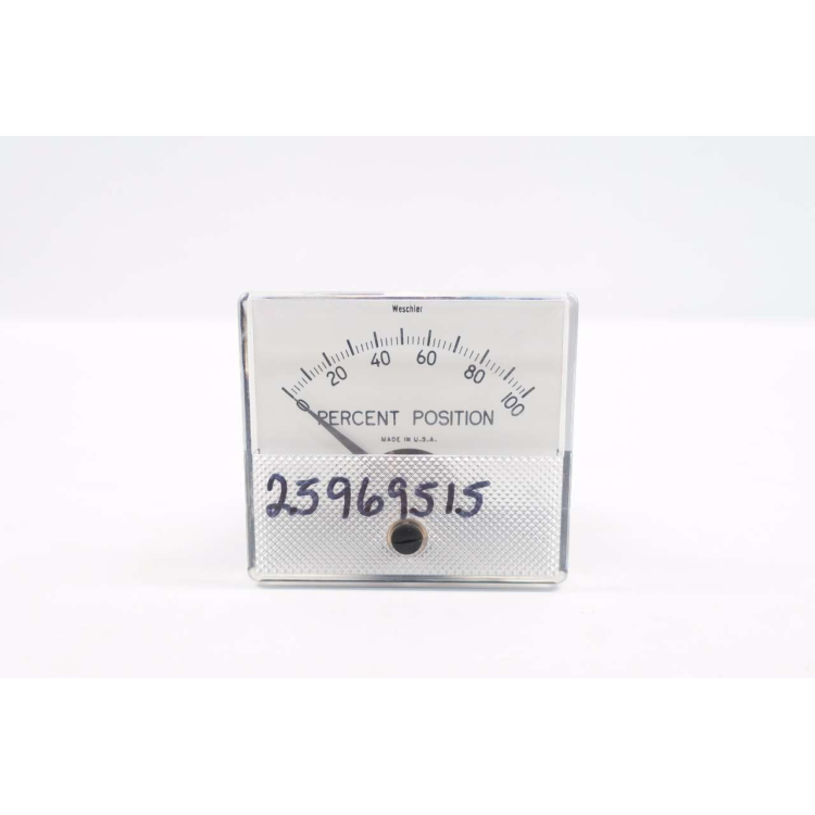 Weschler Instruments GX-332 0-100% Position Panel Meter 0-5v-dc
